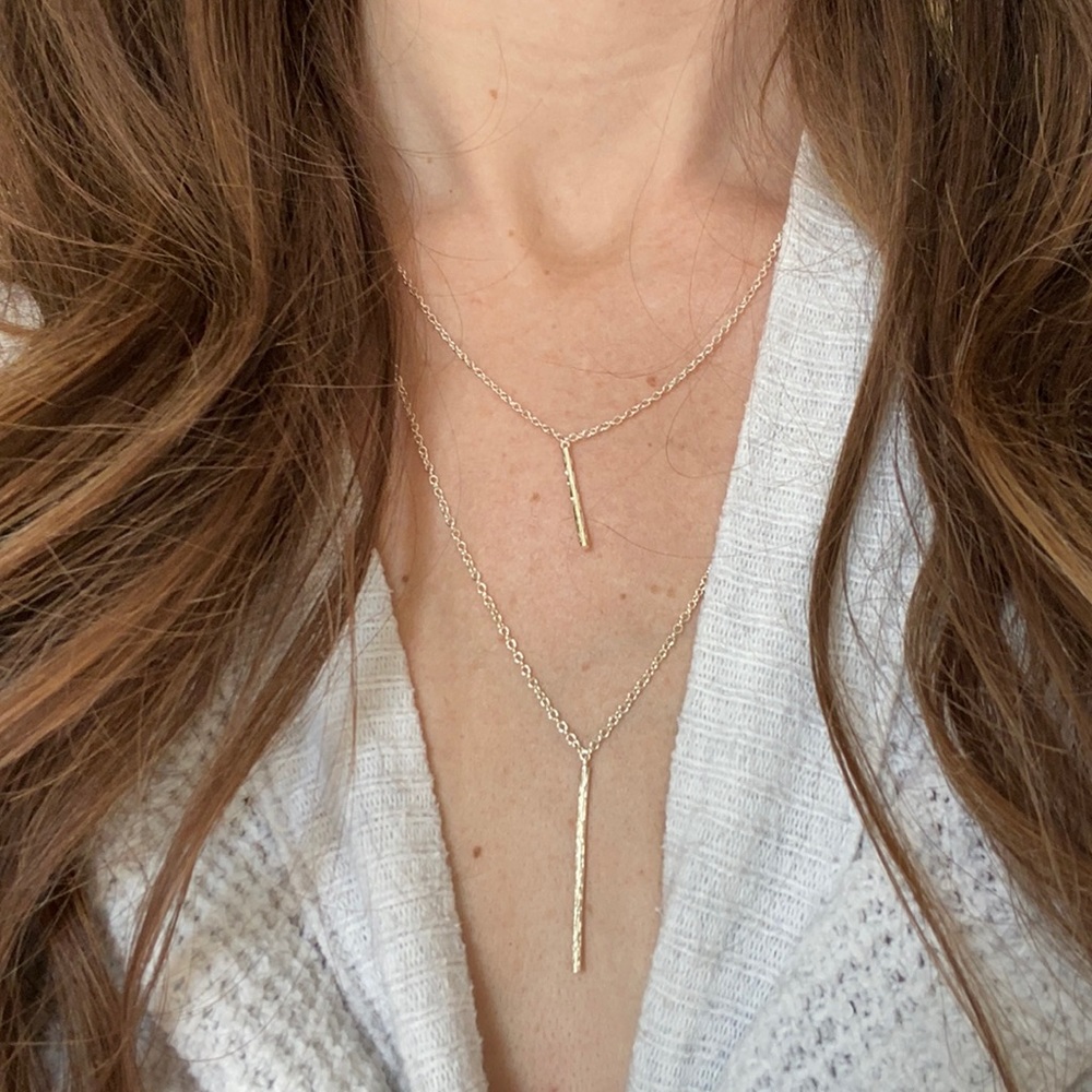 Gorjana silver layered necklace